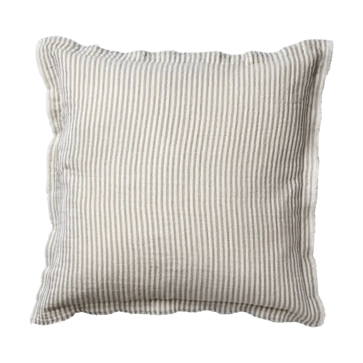 LINE Cushion cover, Grey/white