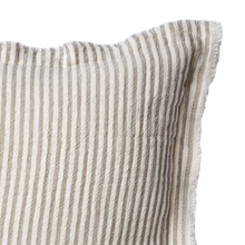 LINE Cushion cover, Grey/white