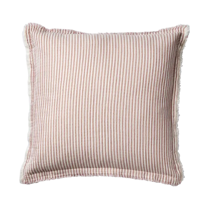 LINE Cushion cover, Pink/white