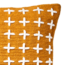 MAJA Cushion cover, Mustard/white