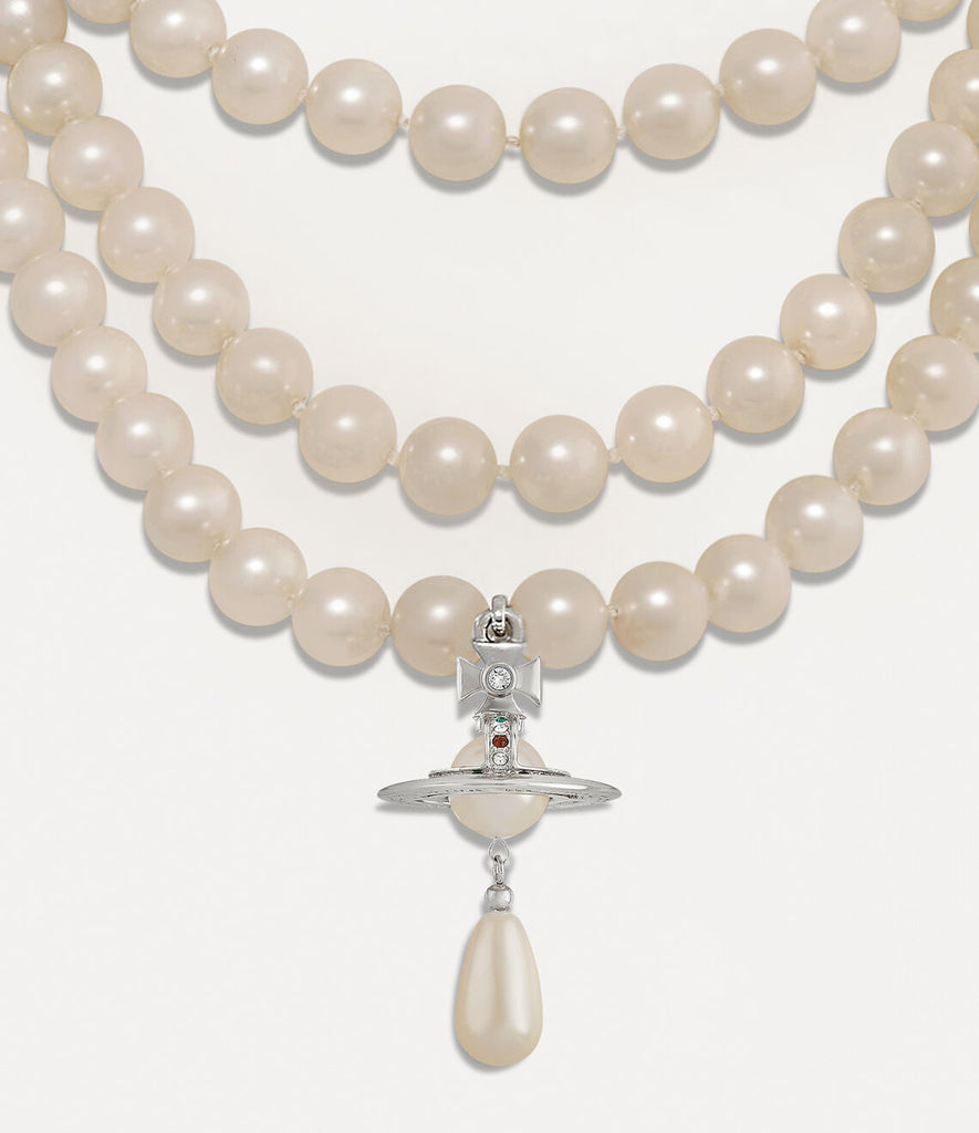 Vivienne Westwood Three Row Pearl