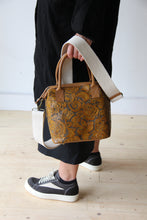 CollardManson Maya Bag- Tan Floral Leather