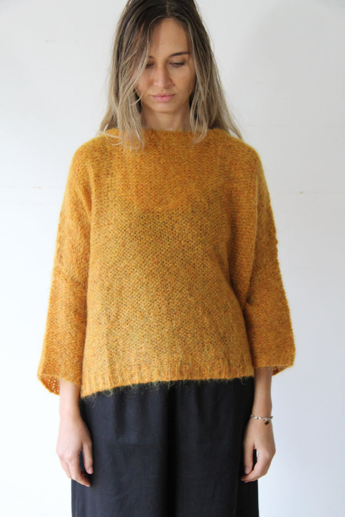 WDTS - Mia Mohair jumper - burnt orange