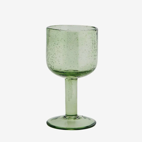 Madam Stoltz Coloured Wine Glass Green