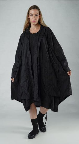 Rundholz SS25 3431201 coat black check