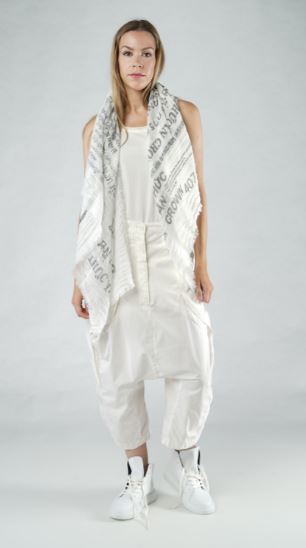 Rundholz SS25 3361401 scarf off-white