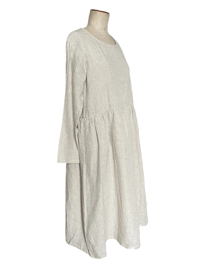 WDTS  Iris dress- Linen - natural