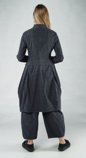 Rundholz SS25 3441219 coat black check