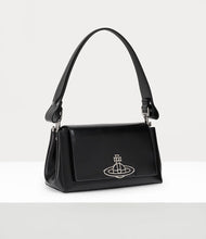 Vivienne Westwood Hazel Medium Handbag Black Silky Leather