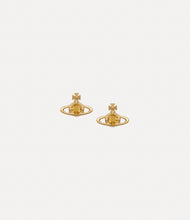 Vivienne Westwood Nano Solitaire Earrings- Gold / Aurum Crystal