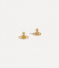 Vivienne Westwood Nano Solitaire Earrings- Gold / Aurum Crystal