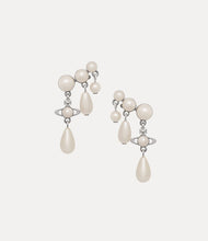 Vivienne Westwood Marybeth Earrings - Platinum / Creamrose Pearl