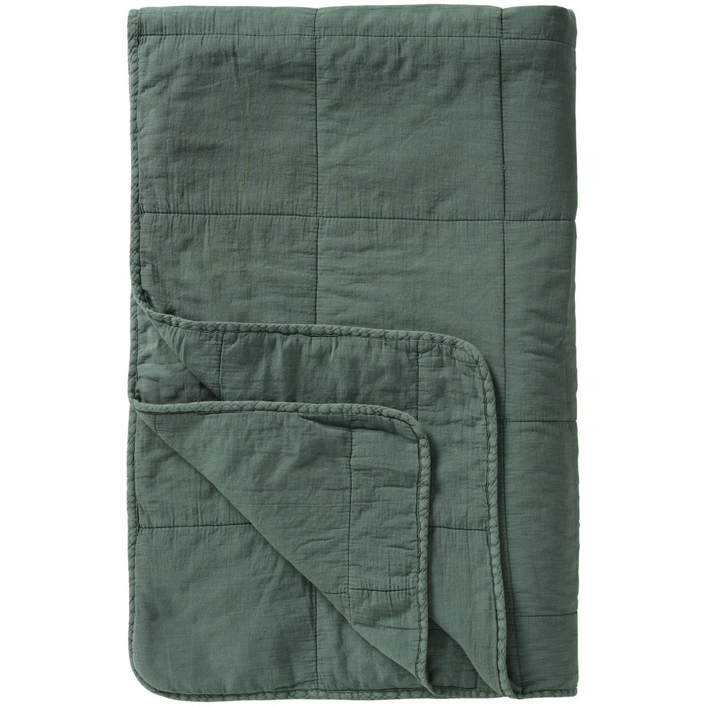 Vintage quilt emerald green