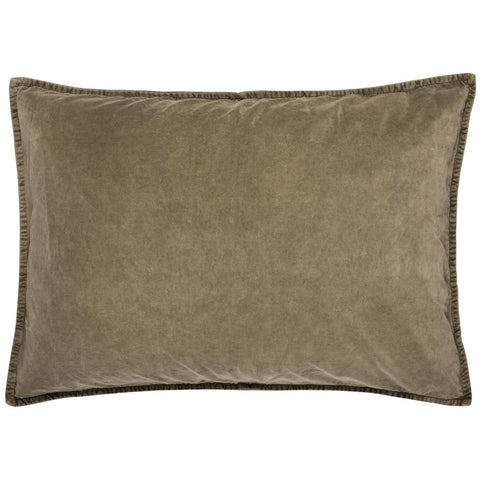 Cushion cover, Velvet, olive 70x50