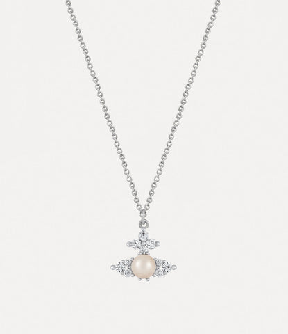 Vivienne Westwood Feodora Pendant Platinum Creamrose Pearl