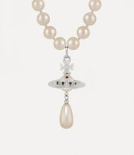 Vivienne Westwood One Row Pearl Drop Choker - Silver Tone/Pearl