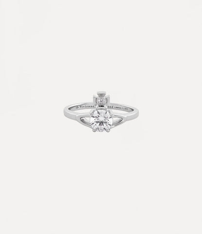 Vivienne Westwood Reina Ring - platinum white cz