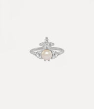 Vivienne Westwood Feodora Ring Platinum White CZ CREAMROSE PEARL