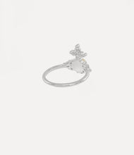 Vivienne Westwood Feodora Ring Platinum White CZ CREAMROSE PEARL