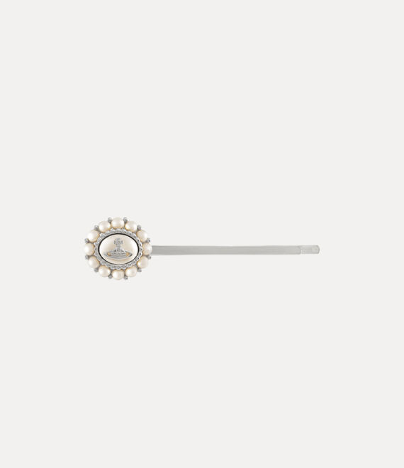 Vivienne Westwood Amaya Bobby Pin - Platinum