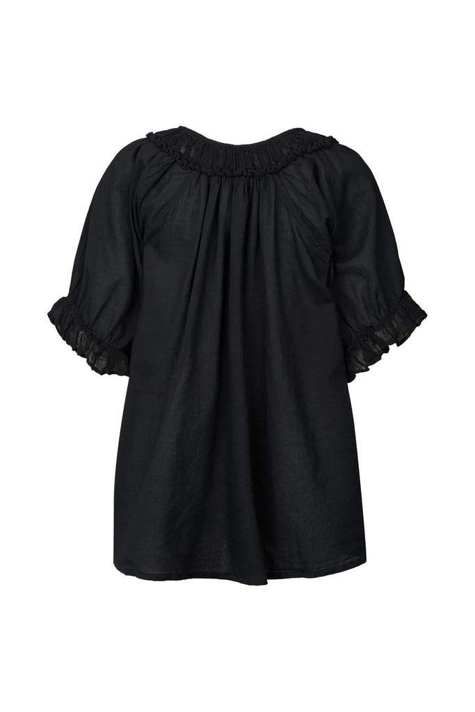 Rabens Saloner Cotton Angel Top - Dorita Black