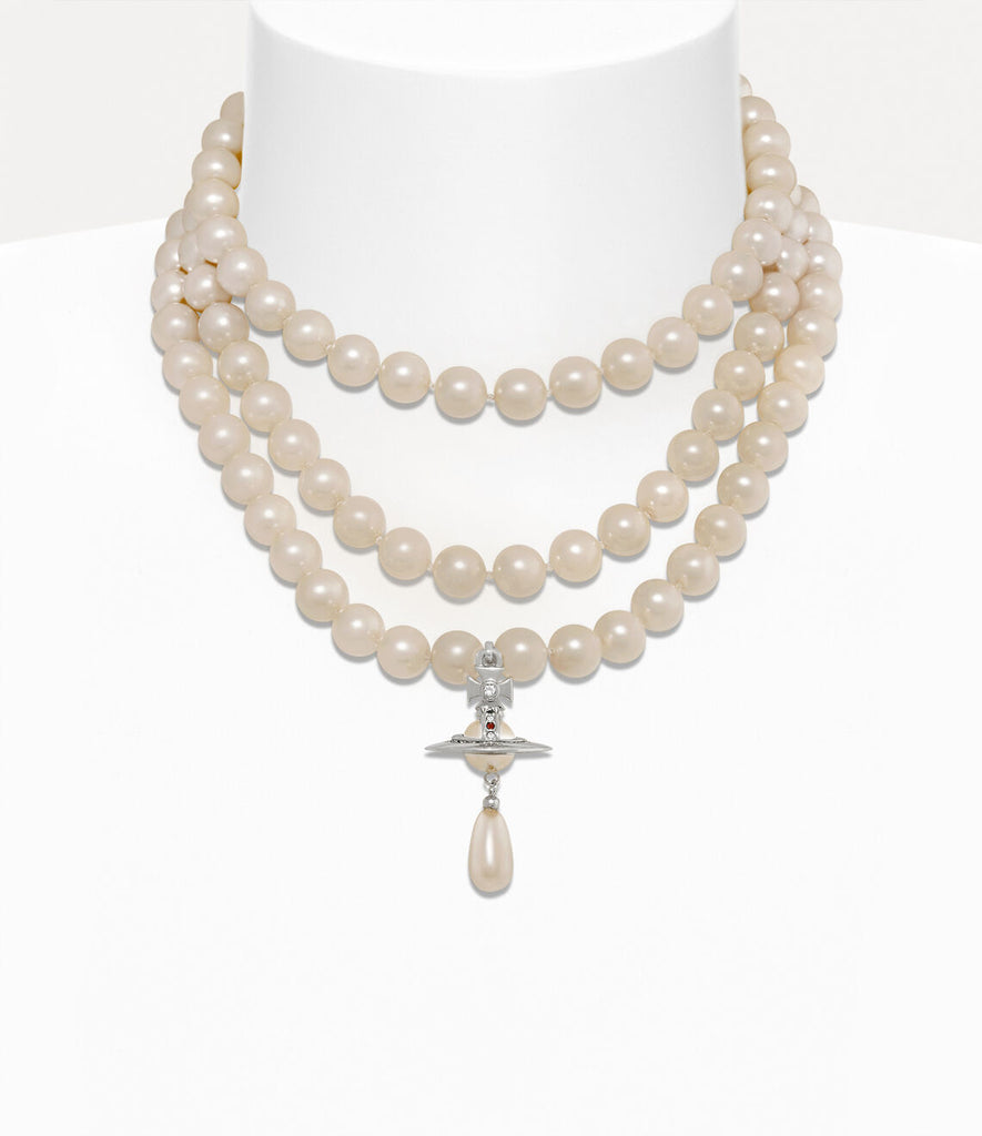 Vivienne Westwood Three Row Pearl