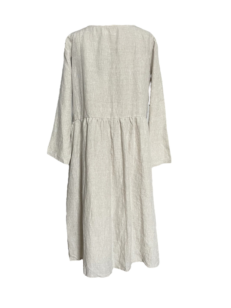 WDTS  Iris dress- Linen - natural