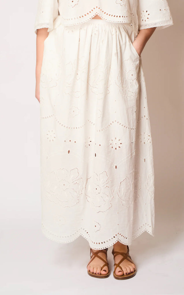 Mabel Skirt White