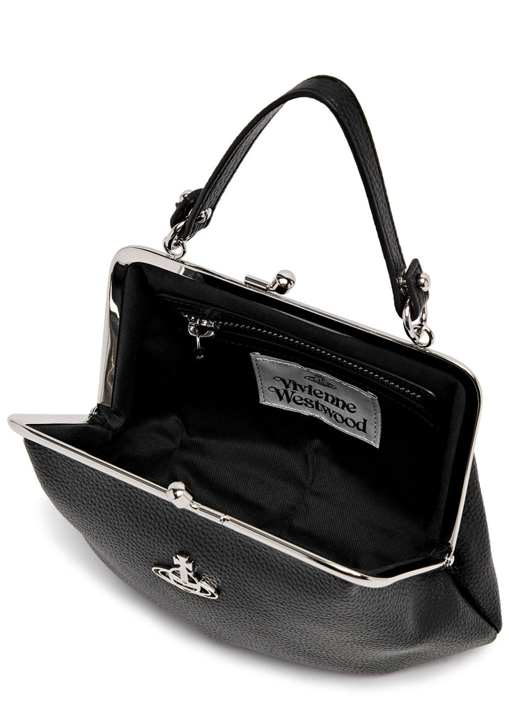 Vivienne Westwood Granny Frame Purse - Black PU Grain