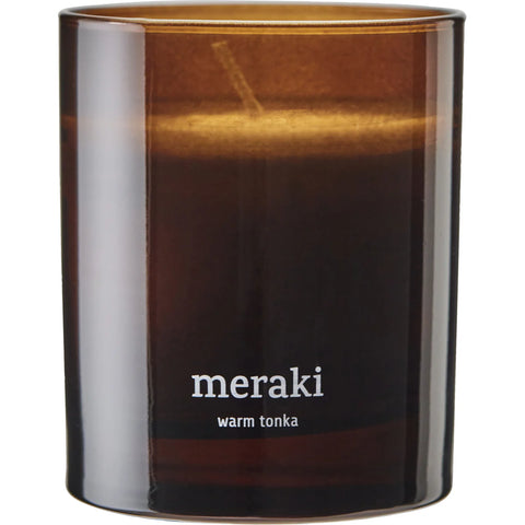 Scented candle, Warm tonka, Brown