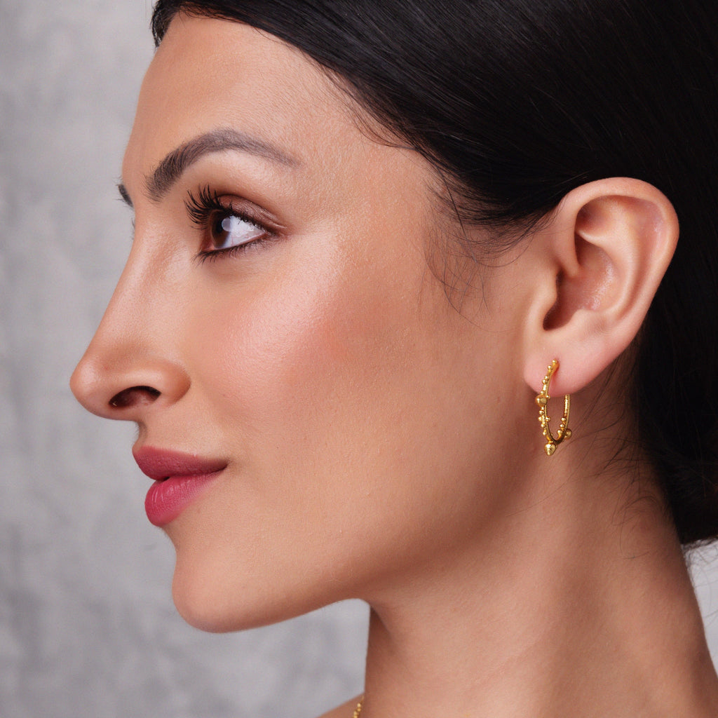 Allegra Gold Hoop Earrings