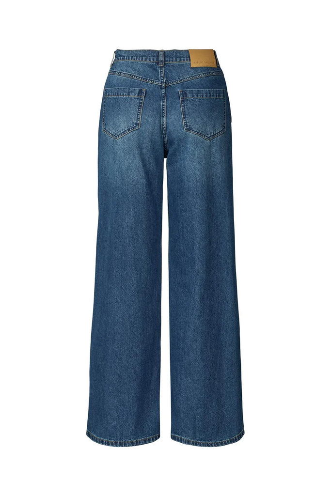 Rabens Saloner Soft Denim Pant - Inez Washed Indigo