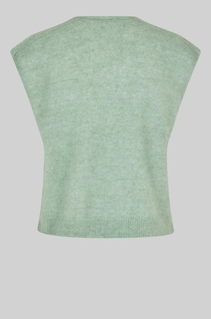 Second Female Camryn Knit Vest - Slate Green