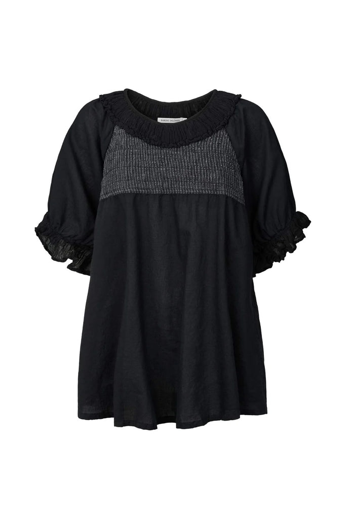 Rabens Saloner Cotton Angel Top - Dorita Black