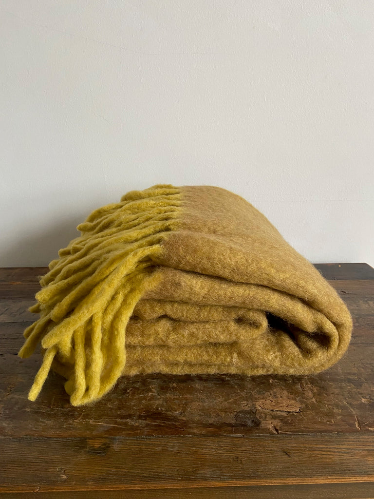 Maitri Throw  - Chestnut with fringing