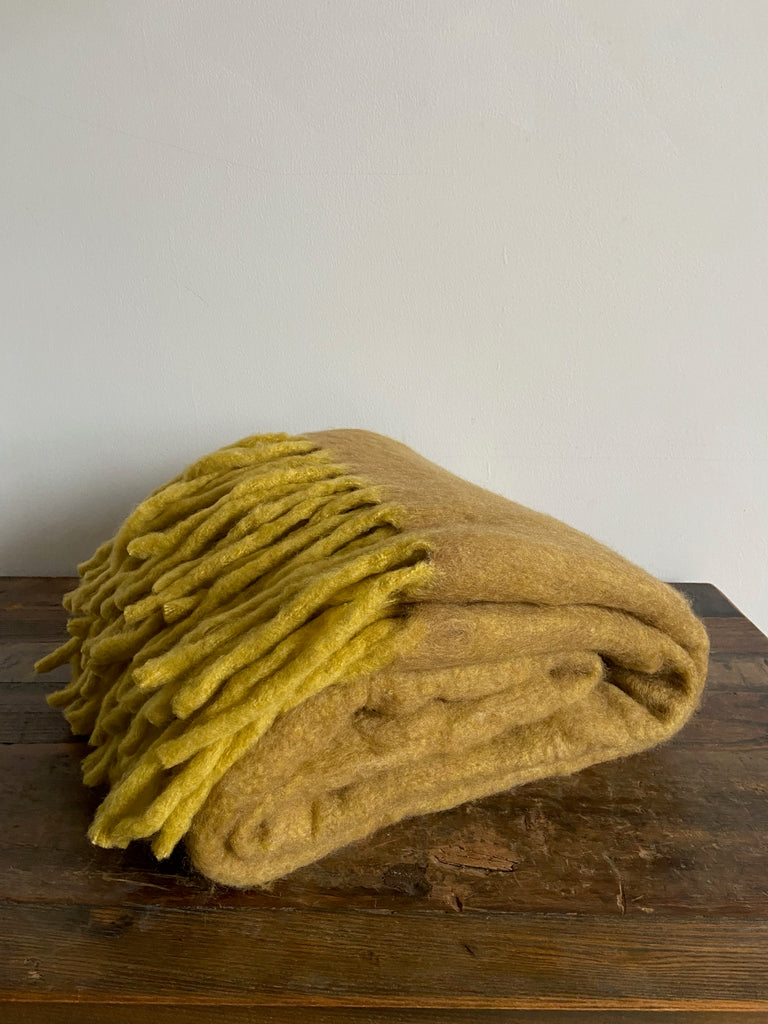 Maitri Throw  - Chestnut with fringing