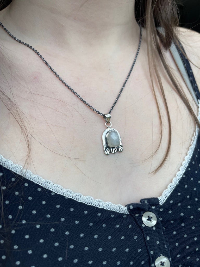 Kara silver necklace