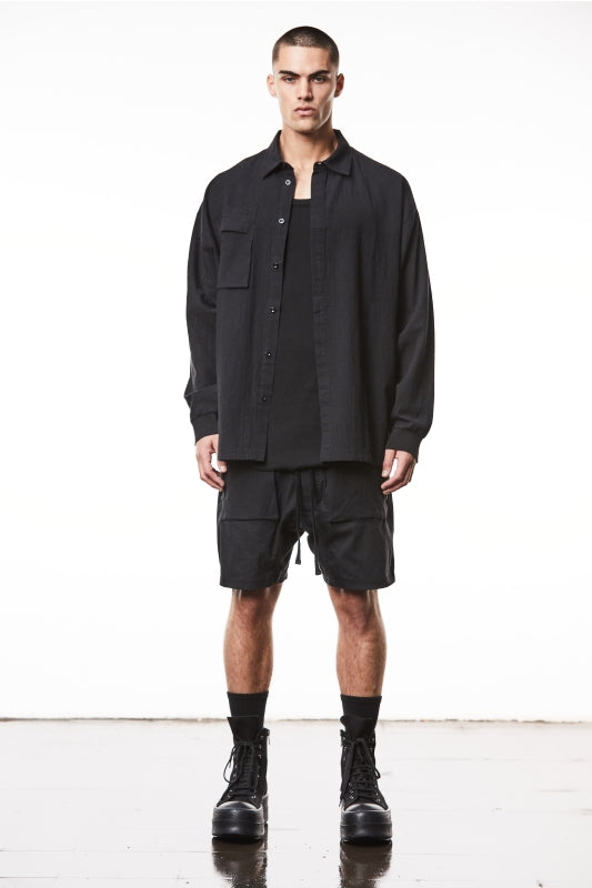 thom/krom SS25 M H 159 Shirt Black