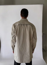 RICK OWENS SS24 JUMBO WOVEN FOGPOCKET OUTERSHIRT PEARL