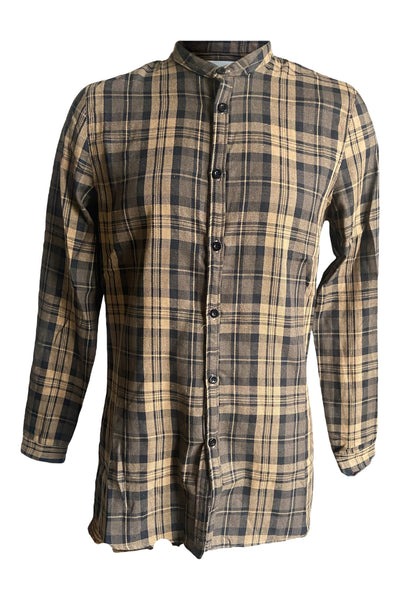 WDTS Elford Buttoned Flannel Shirt Brown