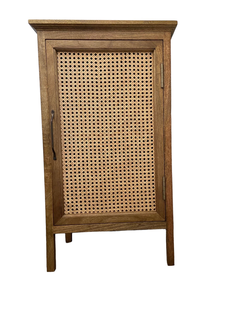 Cabinet w. French wicker