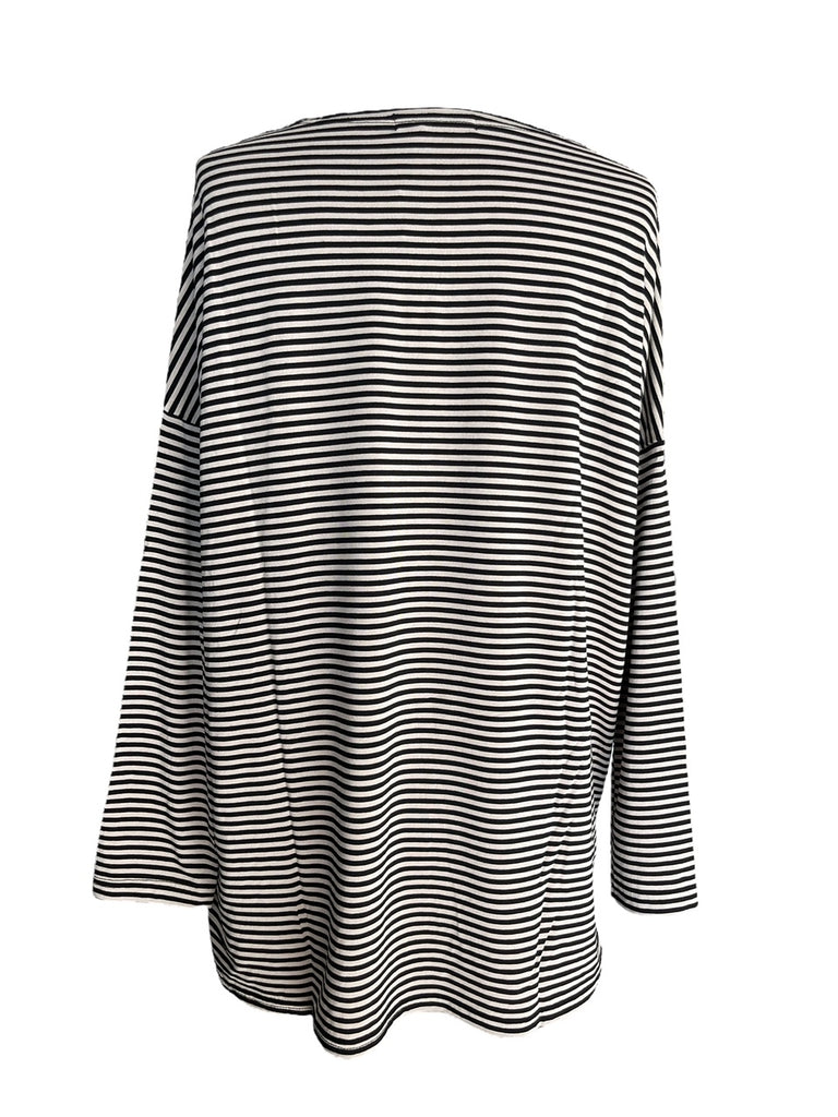 MAMA B AW24 Nurri t-shirt - Nero Stripe