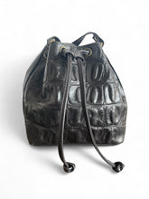 Mini Bucket Bag- Black Croc