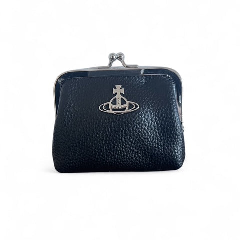 Vivienne Westwood Frame Coin Purse - Black PU Grain