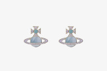 Vivienne Westwood Rina Earrings - Platinum / Violet Crystal