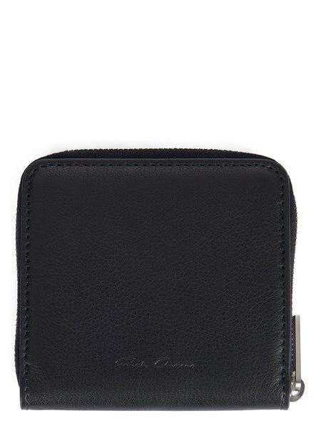 RICK OWENS SS25 LEATHER ZIPPED WALLET