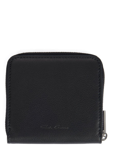 RICK OWENS SS25 LEATHER ZIPPED WALLET