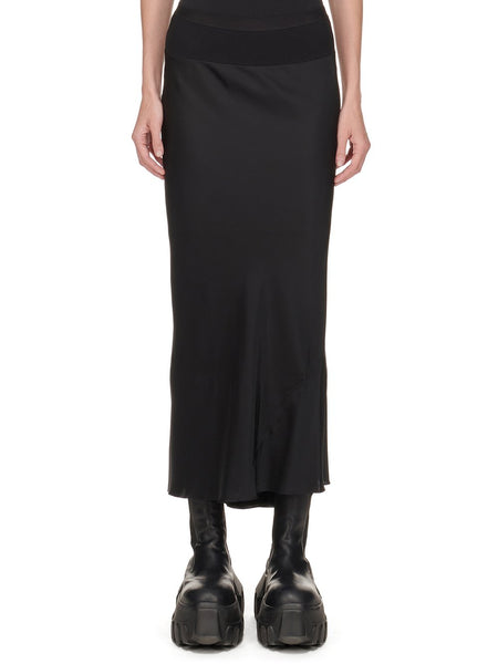 Rick Owens FW24 Woven Skirt CALF BIAS SKIRT