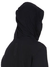 RICK OWENS SS25 HOLLYWOOD HOODIE IN BLACK UNSTABLE COTTON