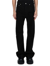 Rick Owens FW24 Woven Trousers GETH JEANS BLACK